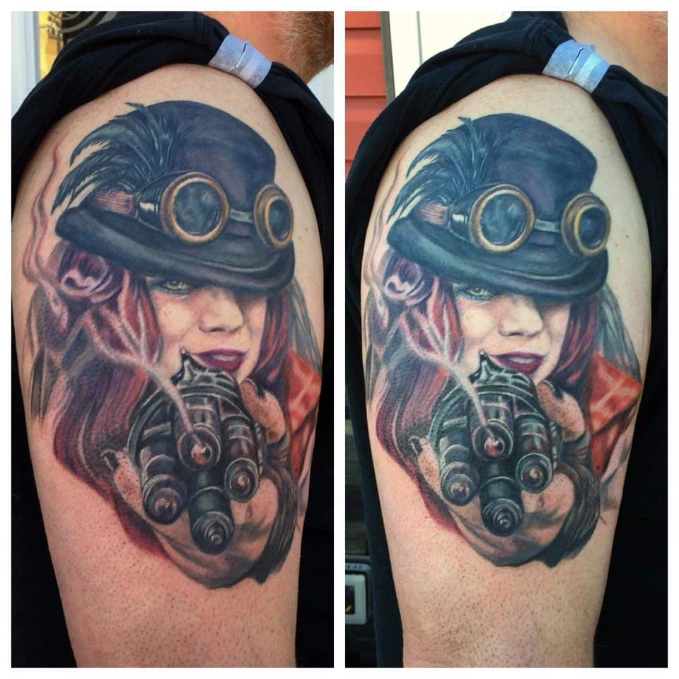 Loretta Thomason Steam punk tattoo