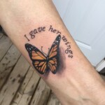Les Hayes Butterfly Script tattoo Les Hayes Butterfly Script tattoo