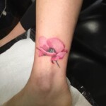 Les Hayes Poppy watercolour tattoo Les Hayes Poppy watercolour tattoo