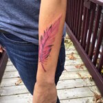 Les Hayes watercolor feather tattoo Les Hayes watercolor feather tattoo