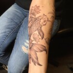 Les Hayes koi half sleeve tattoo Les Hayes koi half sleeve tattoo